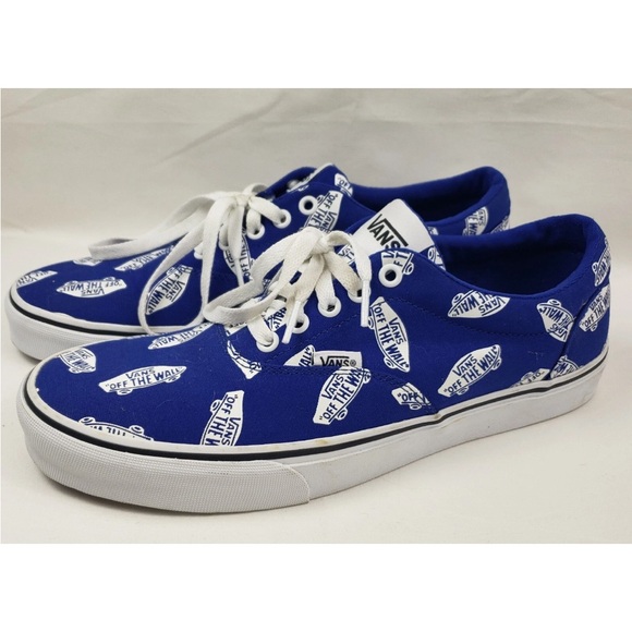 Vans Other - VANS Men's Doheny Off The Wall.  Racing Blue/White Skate monogram Size 10